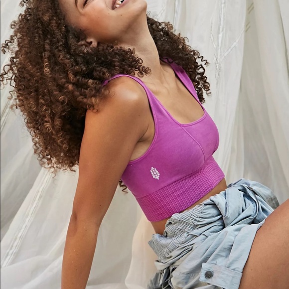 New - Free People Movement Square Neck Good Karma Bra - Picture 9 of 10